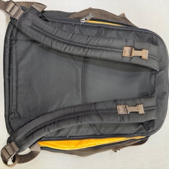 TUMI ALPHA BRAVO Cannon Backpack Black Brown Orange - Picture 9 of 12